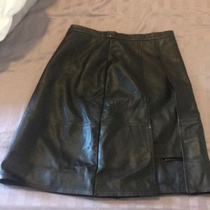 French Connection Skirt- Genuine Leather!